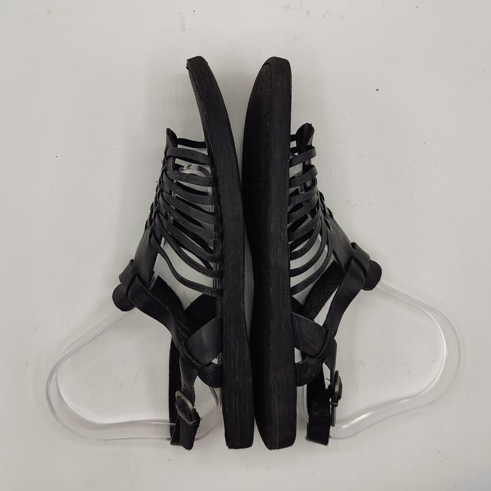 BORN womens 8.5M Santiam Huarache Black Strappy Leather Sandal - Picture 4 of 11